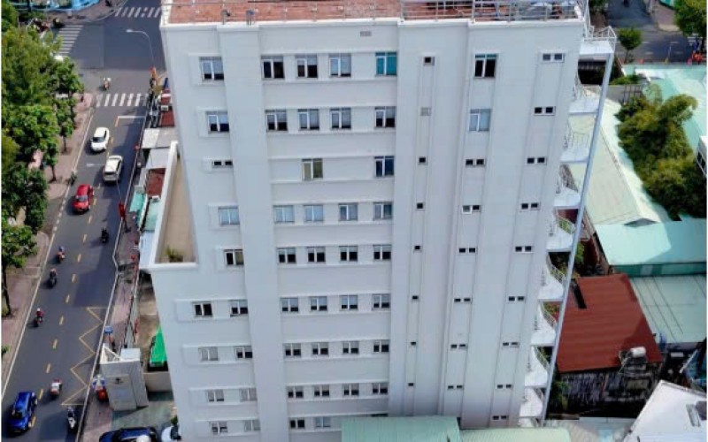 TÒA NHÀ BỆNH VIỆN HOÀN MỸ QUẠN 3: 17x35m GIÁ 460 TỶ TL, 2 HẦM + 12 TẦNG..