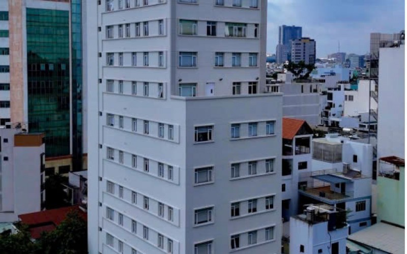 TÒA NHÀ BỆNH VIỆN HOÀN MỸ QUẠN 3: 17x35m GIÁ 460 TỶ TL, 2 HẦM + 12 TẦNG..